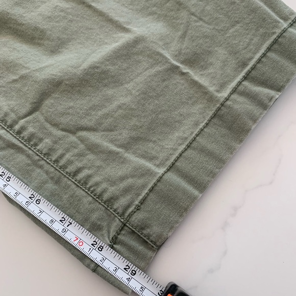 LL Bean 20 Reg. Sun washed Canvas Pants Olive New No Tag - Picture 10 of 12